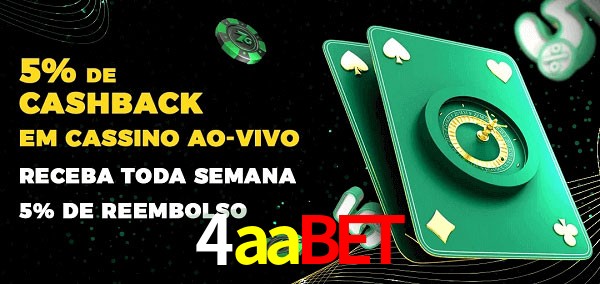 Promoções do cassino ao Vivo 4aabet